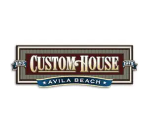 A logo of custom house avila beach